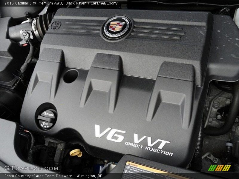 Black Raven / Caramel/Ebony 2015 Cadillac SRX Premium AWD