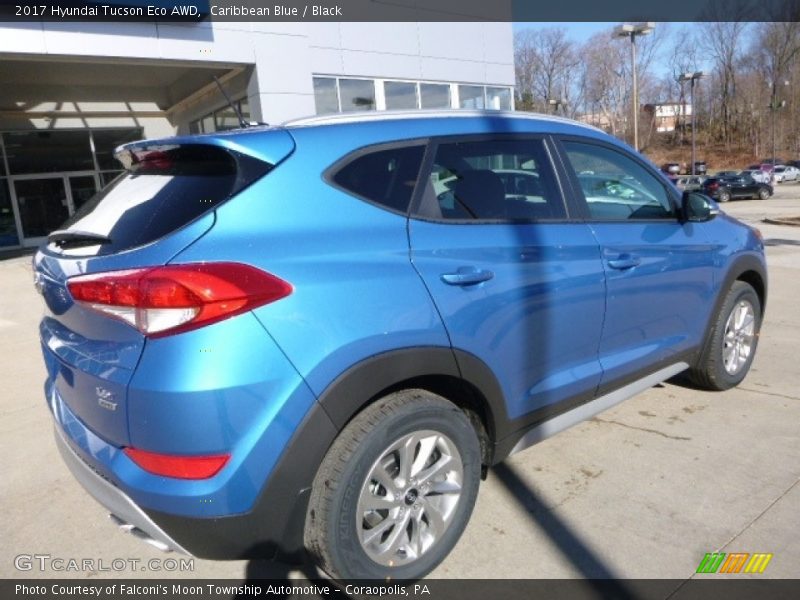 Caribbean Blue / Black 2017 Hyundai Tucson Eco AWD