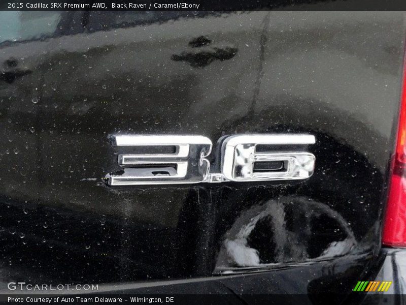 Black Raven / Caramel/Ebony 2015 Cadillac SRX Premium AWD