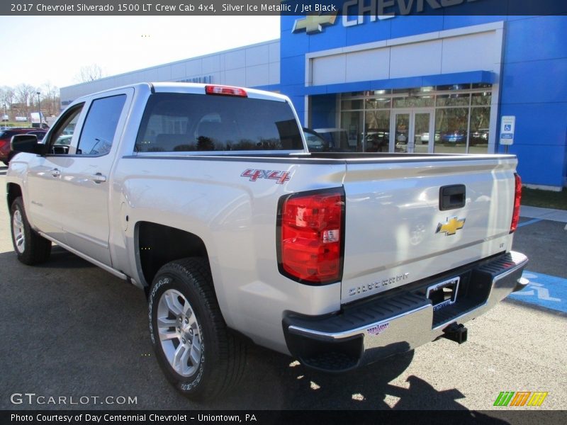 Silver Ice Metallic / Jet Black 2017 Chevrolet Silverado 1500 LT Crew Cab 4x4