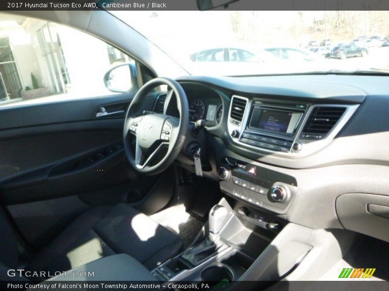 Caribbean Blue / Black 2017 Hyundai Tucson Eco AWD