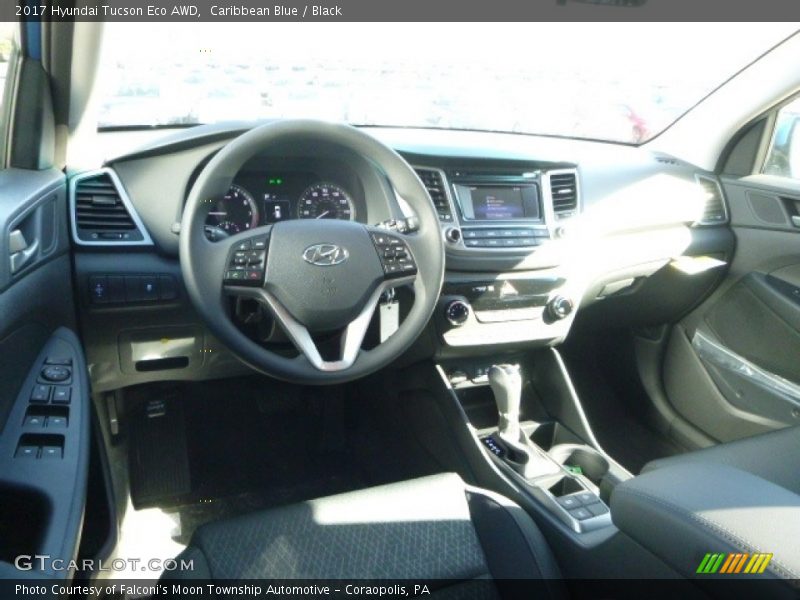 Caribbean Blue / Black 2017 Hyundai Tucson Eco AWD