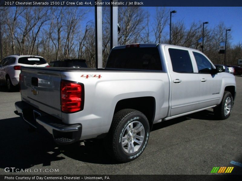 Silver Ice Metallic / Jet Black 2017 Chevrolet Silverado 1500 LT Crew Cab 4x4