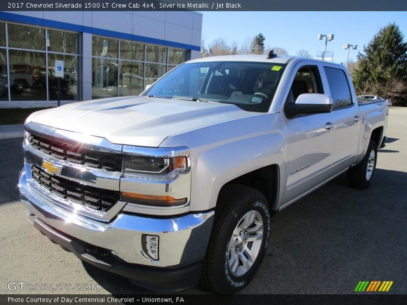 Silver Ice Metallic / Jet Black 2017 Chevrolet Silverado 1500 LT Crew Cab 4x4