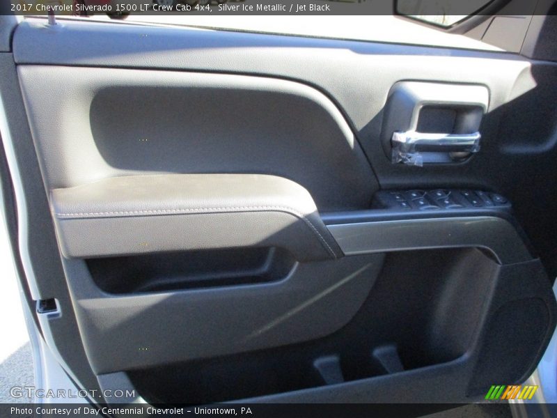Silver Ice Metallic / Jet Black 2017 Chevrolet Silverado 1500 LT Crew Cab 4x4