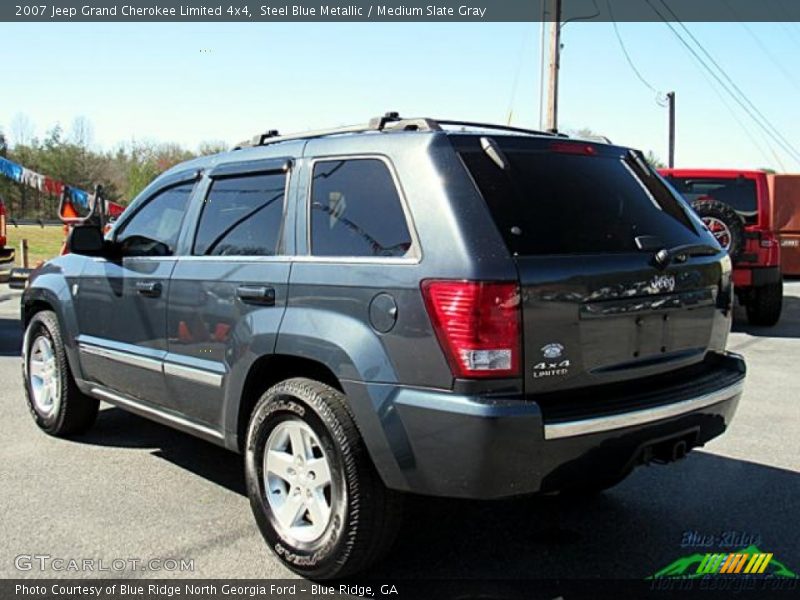 Steel Blue Metallic / Medium Slate Gray 2007 Jeep Grand Cherokee Limited 4x4