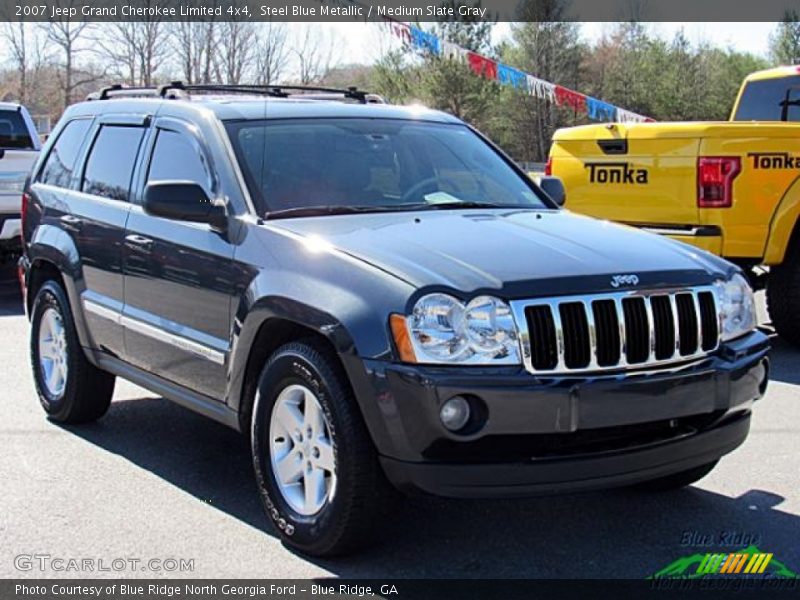 Steel Blue Metallic / Medium Slate Gray 2007 Jeep Grand Cherokee Limited 4x4