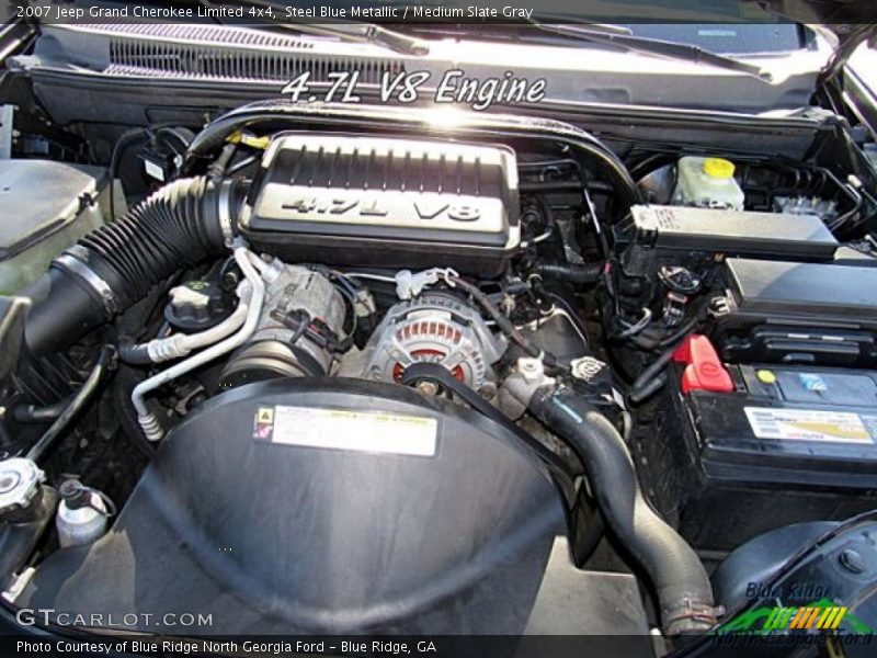 Steel Blue Metallic / Medium Slate Gray 2007 Jeep Grand Cherokee Limited 4x4