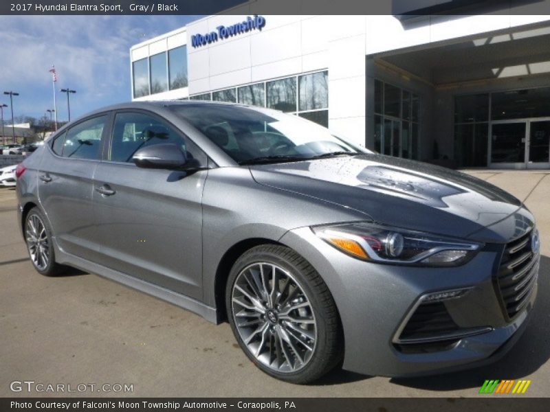 Gray / Black 2017 Hyundai Elantra Sport