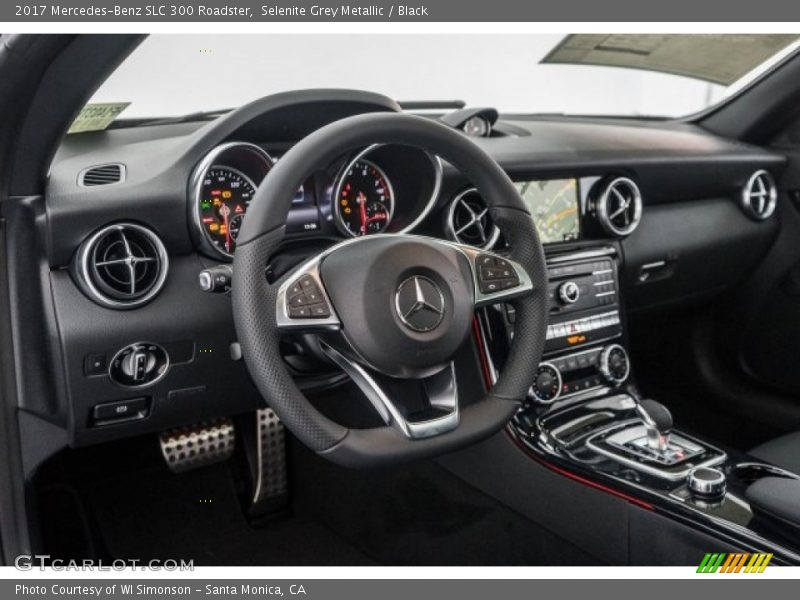 Selenite Grey Metallic / Black 2017 Mercedes-Benz SLC 300 Roadster