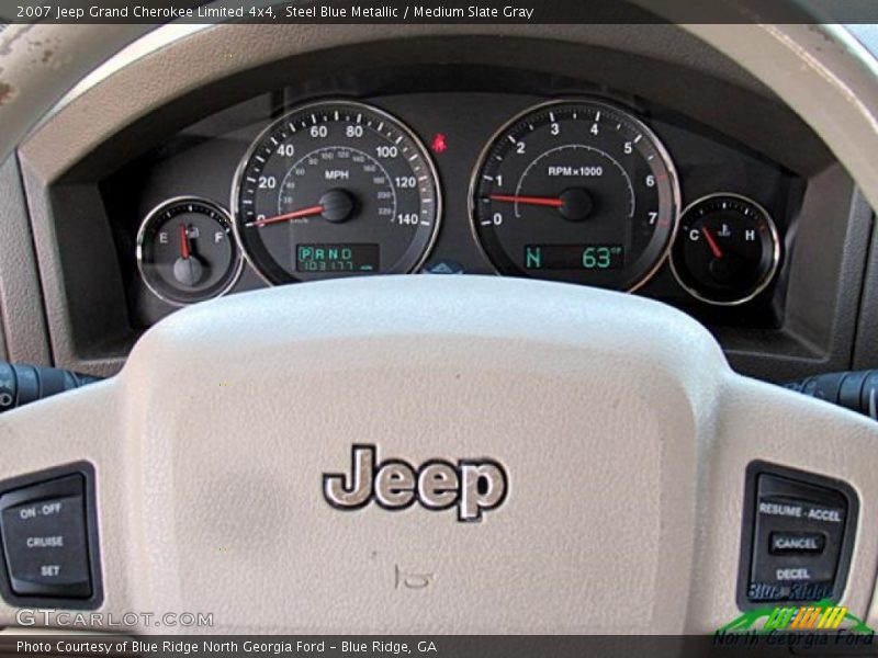 Steel Blue Metallic / Medium Slate Gray 2007 Jeep Grand Cherokee Limited 4x4