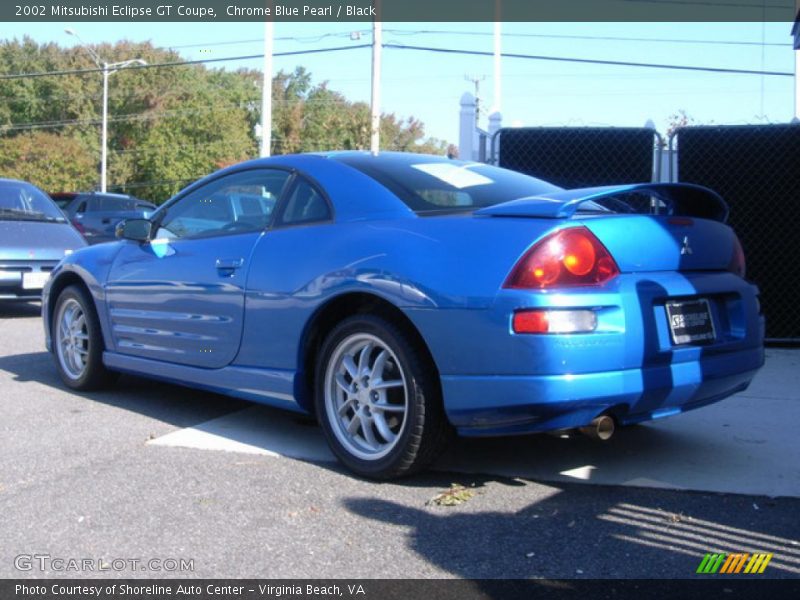 Chrome Blue Pearl / Black 2002 Mitsubishi Eclipse GT Coupe