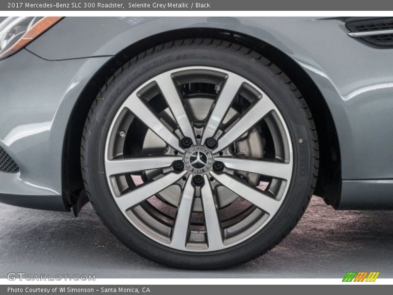 Selenite Grey Metallic / Black 2017 Mercedes-Benz SLC 300 Roadster