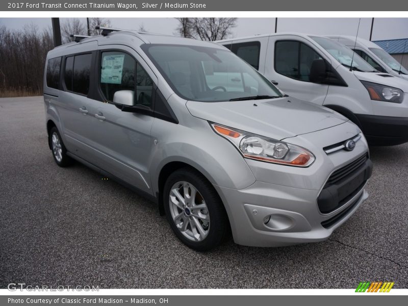 Front 3/4 View of 2017 Transit Connect Titanium Wagon