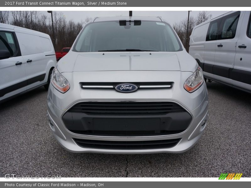 Silver / Medium Stone 2017 Ford Transit Connect Titanium Wagon