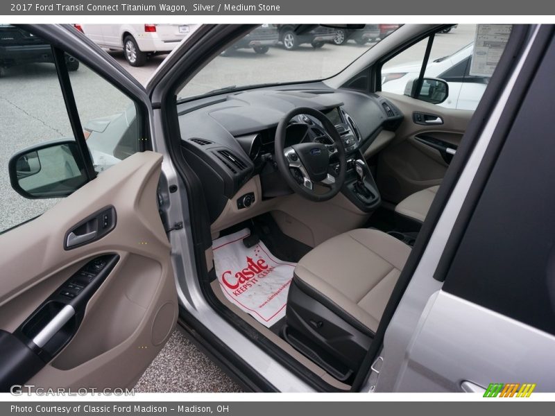  2017 Transit Connect Titanium Wagon Medium Stone Interior