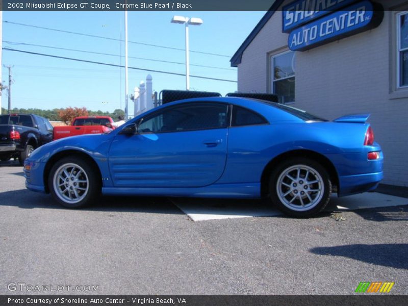 Chrome Blue Pearl / Black 2002 Mitsubishi Eclipse GT Coupe