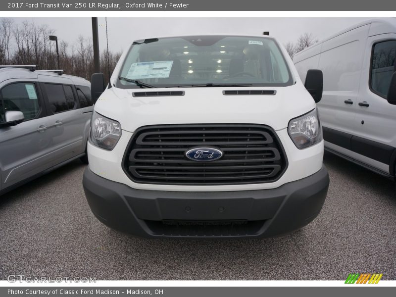 Oxford White / Pewter 2017 Ford Transit Van 250 LR Regular