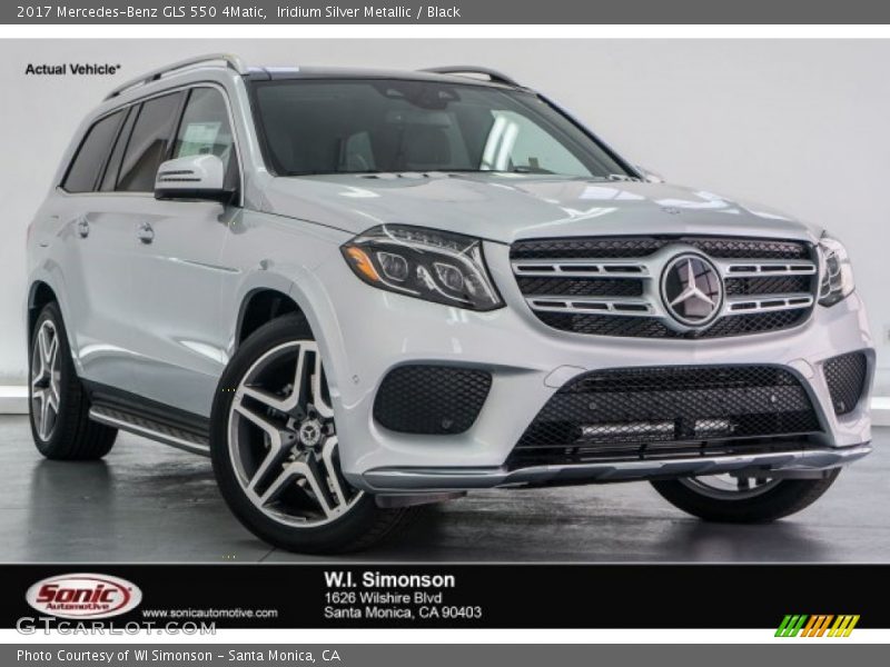 Iridium Silver Metallic / Black 2017 Mercedes-Benz GLS 550 4Matic