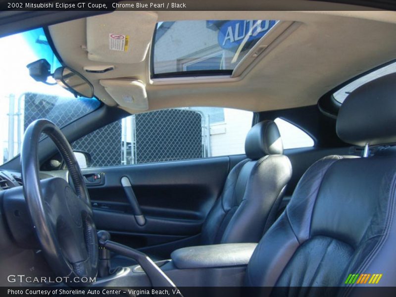 Chrome Blue Pearl / Black 2002 Mitsubishi Eclipse GT Coupe