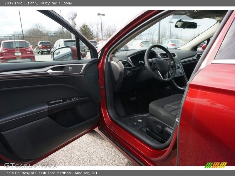 Ruby Red / Ebony 2017 Ford Fusion S