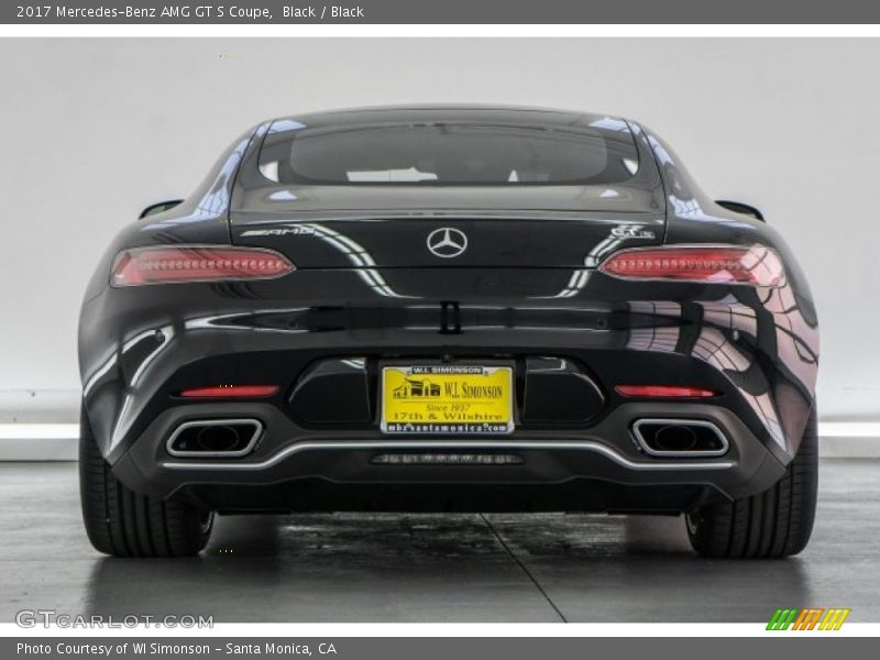 Black / Black 2017 Mercedes-Benz AMG GT S Coupe