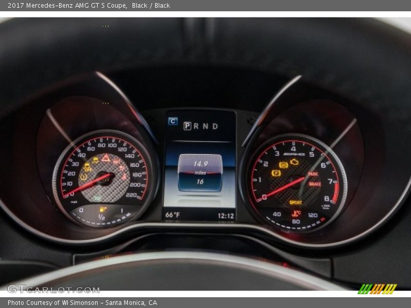  2017 AMG GT S Coupe S Coupe Gauges