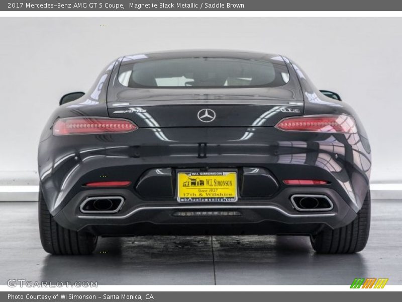 Magnetite Black Metallic / Saddle Brown 2017 Mercedes-Benz AMG GT S Coupe
