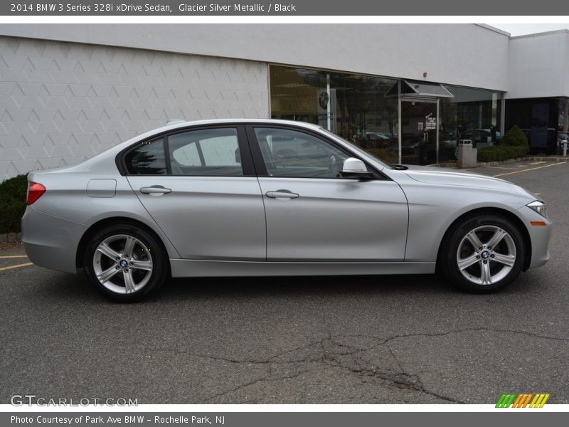 Glacier Silver Metallic / Black 2014 BMW 3 Series 328i xDrive Sedan