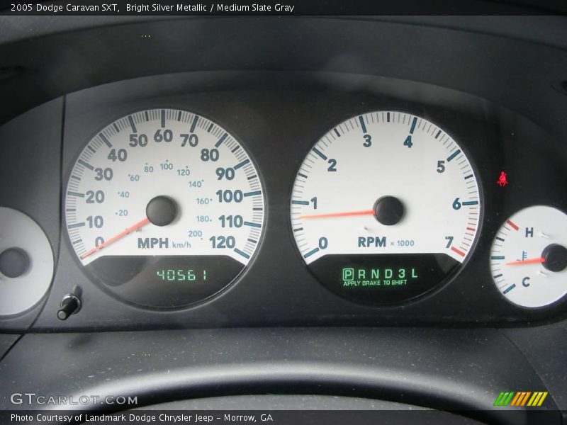Bright Silver Metallic / Medium Slate Gray 2005 Dodge Caravan SXT