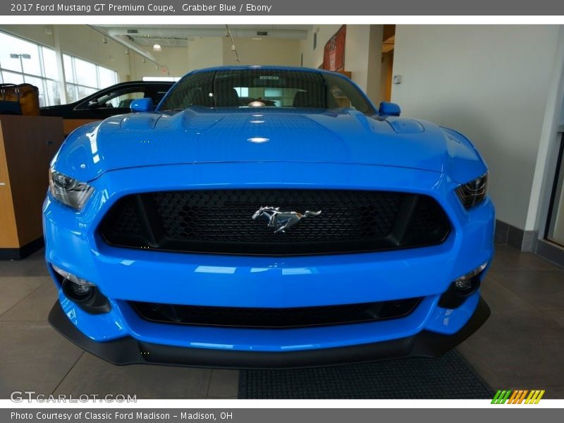 Grabber Blue / Ebony 2017 Ford Mustang GT Premium Coupe