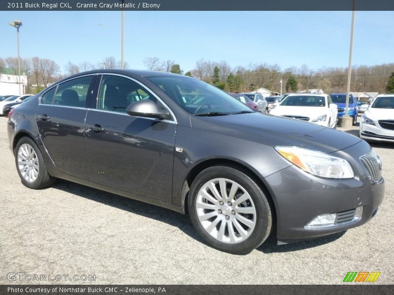Granite Gray Metallic / Ebony 2011 Buick Regal CXL