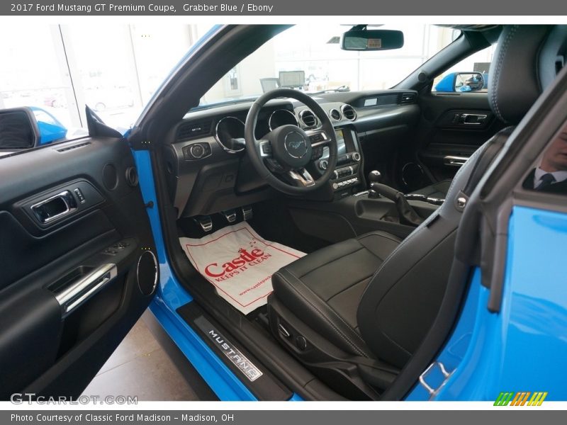 Grabber Blue / Ebony 2017 Ford Mustang GT Premium Coupe