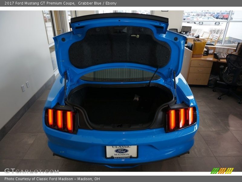 Grabber Blue / Ebony 2017 Ford Mustang GT Premium Coupe