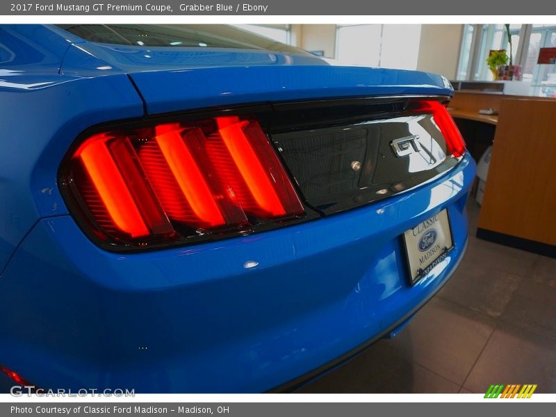 Grabber Blue / Ebony 2017 Ford Mustang GT Premium Coupe