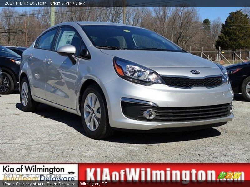 Bright Silver / Black 2017 Kia Rio EX Sedan