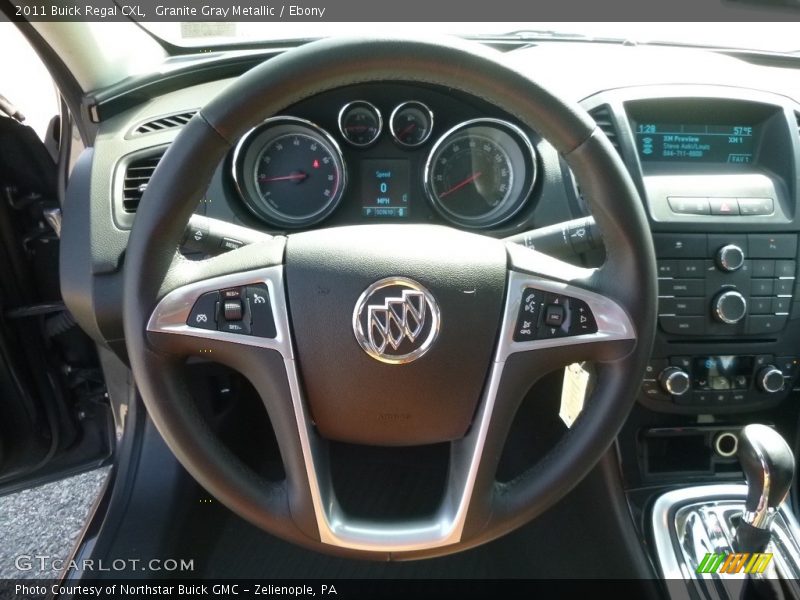 Granite Gray Metallic / Ebony 2011 Buick Regal CXL
