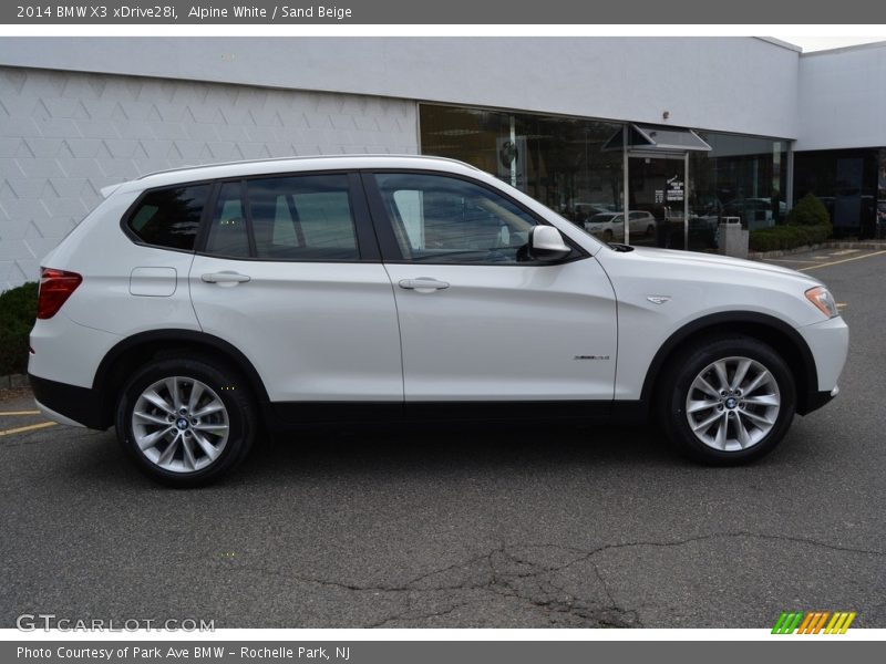 Alpine White / Sand Beige 2014 BMW X3 xDrive28i