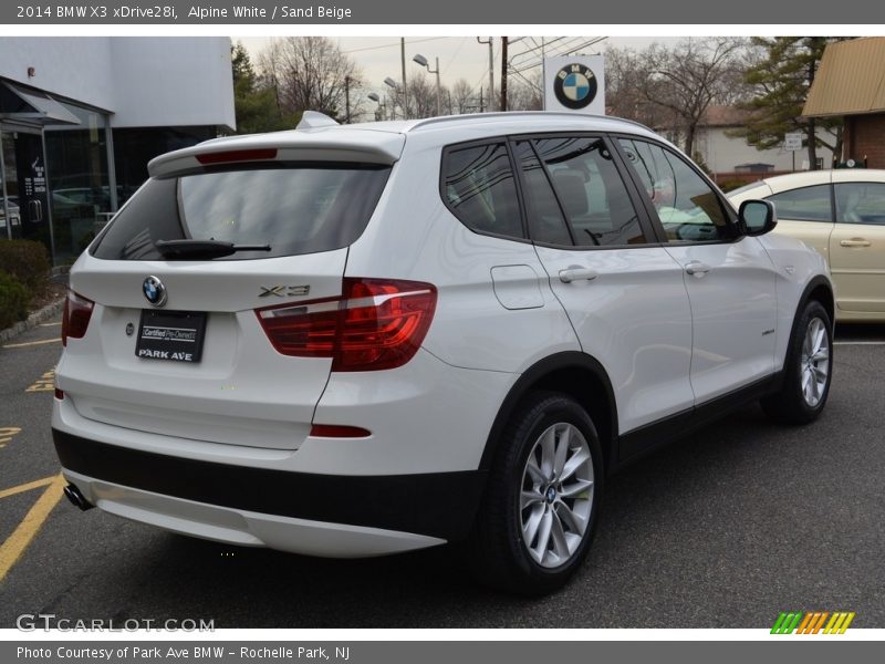 Alpine White / Sand Beige 2014 BMW X3 xDrive28i