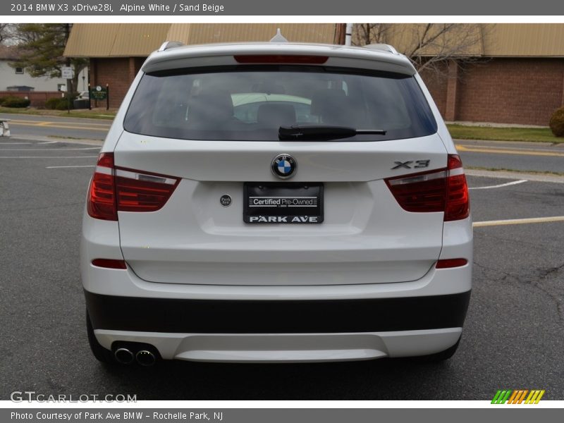Alpine White / Sand Beige 2014 BMW X3 xDrive28i