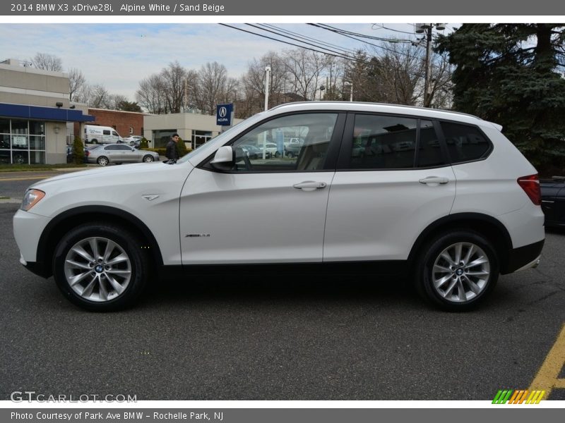 Alpine White / Sand Beige 2014 BMW X3 xDrive28i