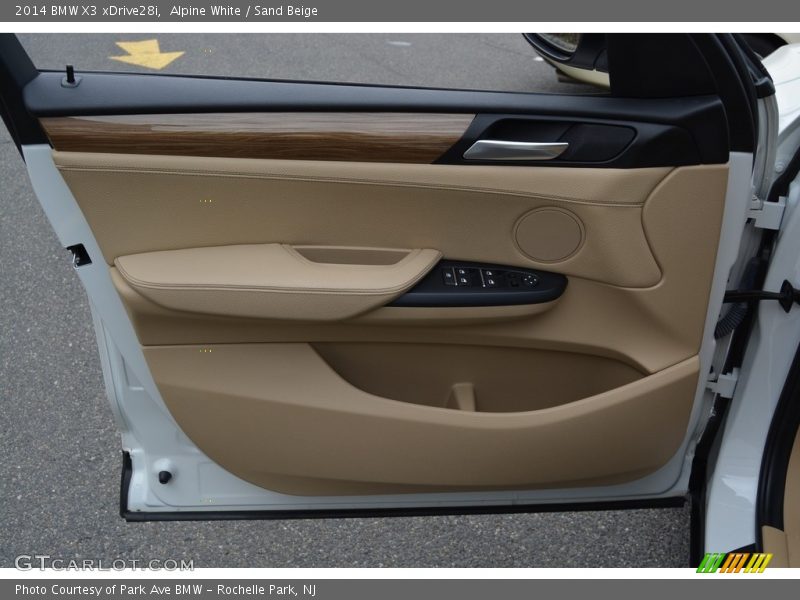 Alpine White / Sand Beige 2014 BMW X3 xDrive28i