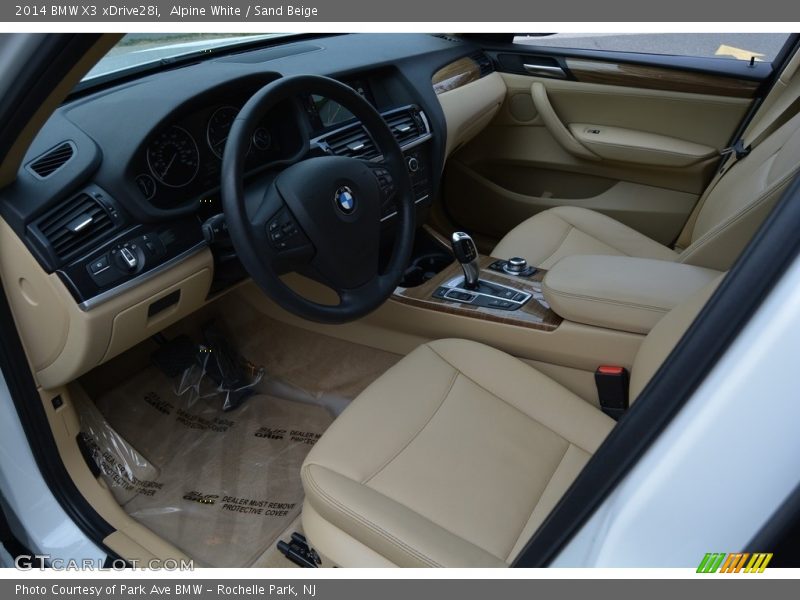 Alpine White / Sand Beige 2014 BMW X3 xDrive28i
