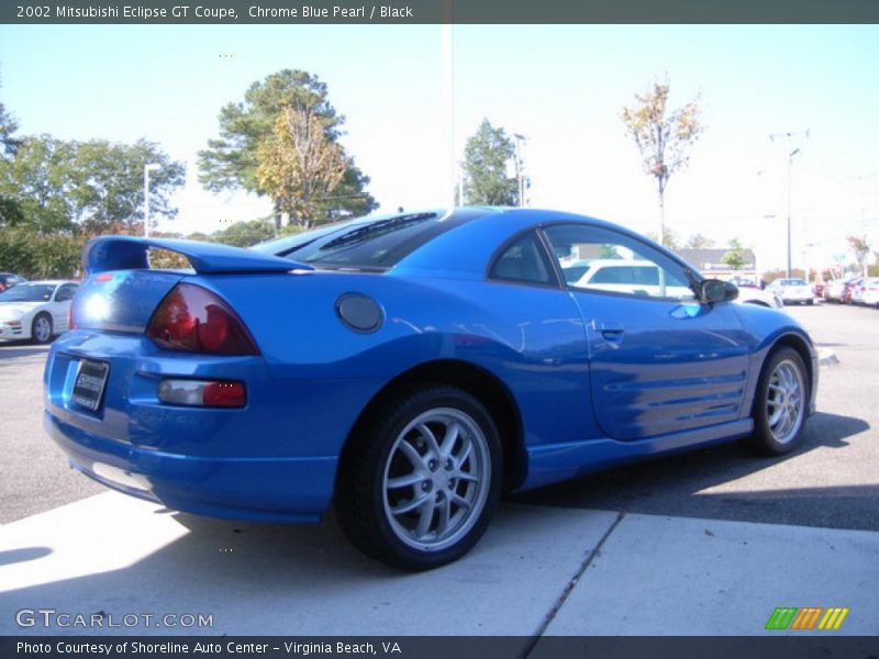 Chrome Blue Pearl / Black 2002 Mitsubishi Eclipse GT Coupe