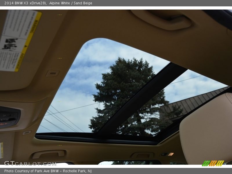 Alpine White / Sand Beige 2014 BMW X3 xDrive28i