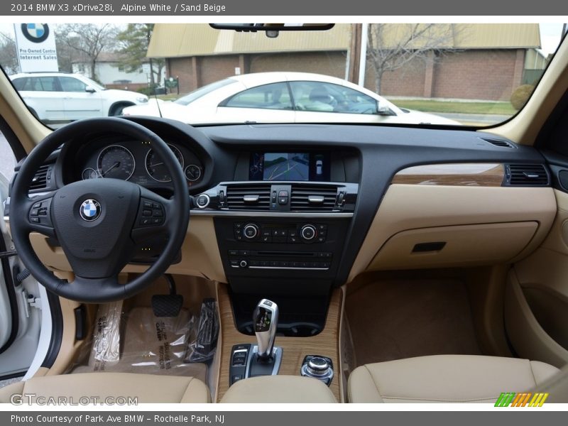 Alpine White / Sand Beige 2014 BMW X3 xDrive28i