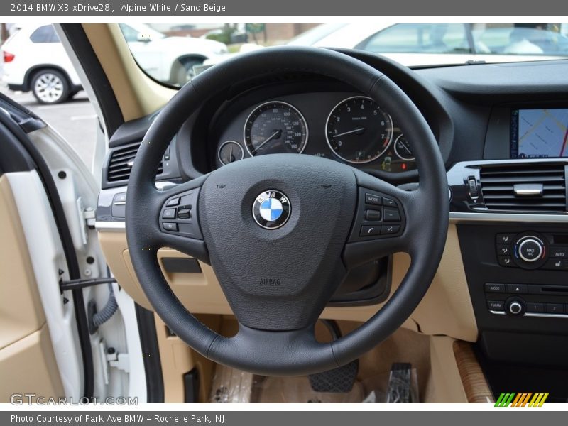 Alpine White / Sand Beige 2014 BMW X3 xDrive28i