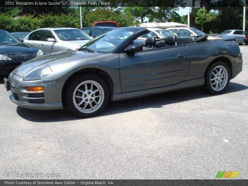 Titanium Pearl / Black 2002 Mitsubishi Eclipse Spyder GT