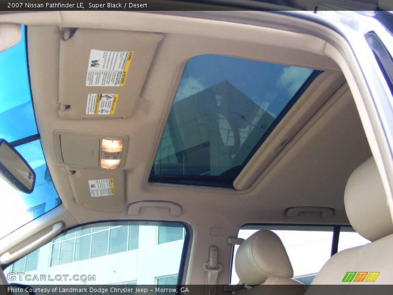 Super Black / Desert 2007 Nissan Pathfinder LE