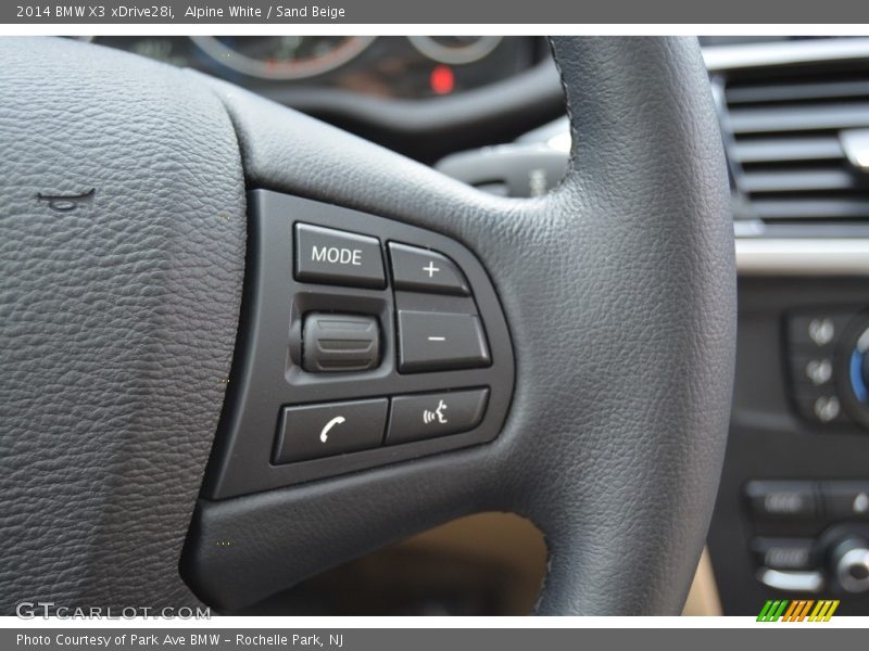 Alpine White / Sand Beige 2014 BMW X3 xDrive28i